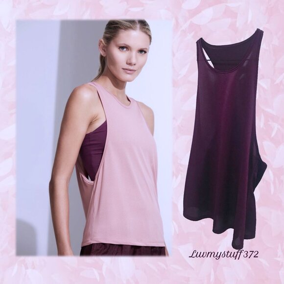 SEE VIDEO Cute Lululemon Tank in Burgundy Maroon Purple - Picture 1 of 9